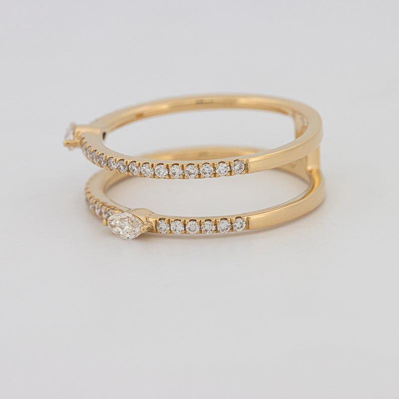 Twin Marquise Pave Ring - ZIZOV DIAMONDS