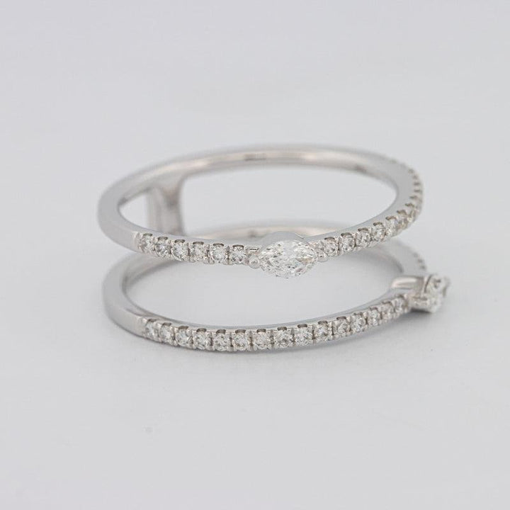 Twin Marquise Pave ring - ZIZOV DIAMONDS