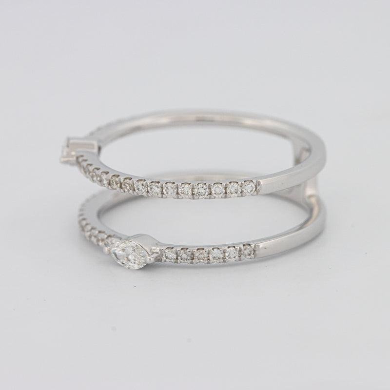 Twin Marquise Pave ring - ZIZOV DIAMONDS