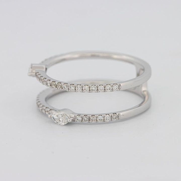 Twin Marquise Pave ring - ZIZOV DIAMONDS