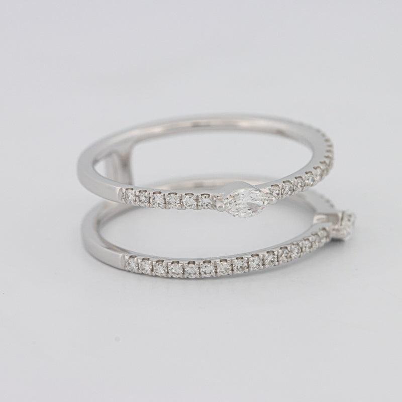 Twin Marquise Pave ring - ZIZOV DIAMONDS