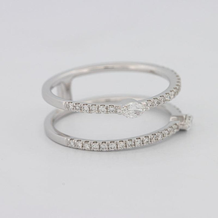 Twin Marquise Pave ring - ZIZOV DIAMONDS