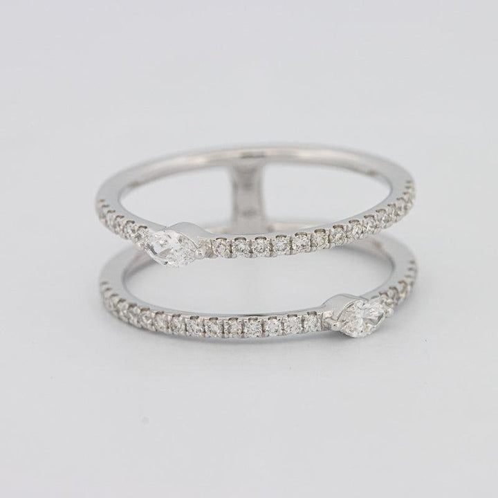 Twin Marquise Pave ring - ZIZOV DIAMONDS