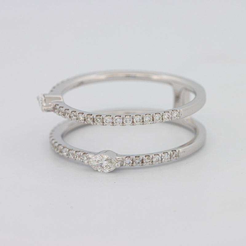 Twin Marquise Pave ring - ZIZOV DIAMONDS