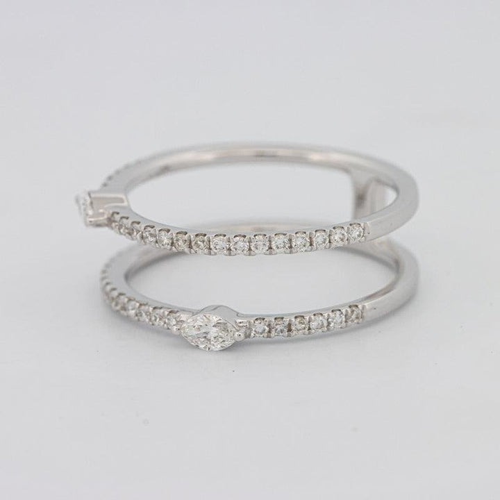 Twin Marquise Pave ring - ZIZOV DIAMONDS
