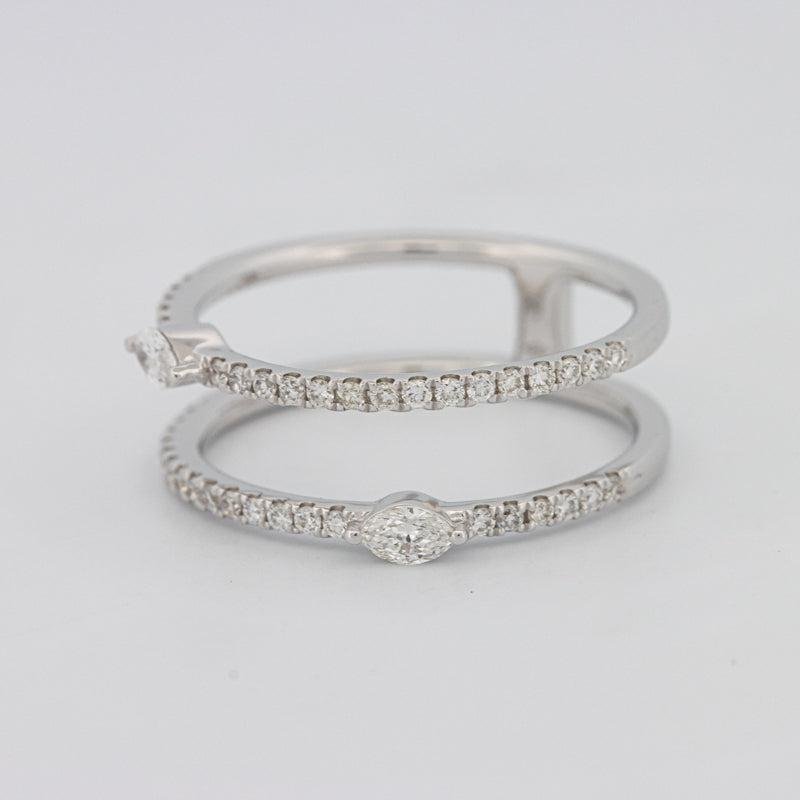 Twin Marquise Pave ring - ZIZOV DIAMONDS
