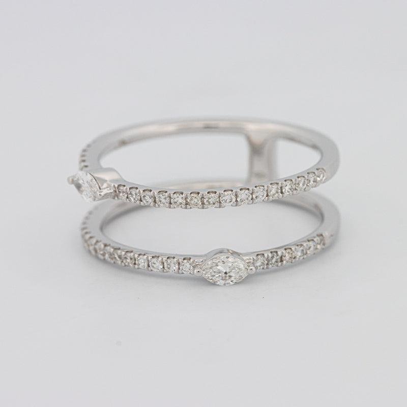 Twin Marquise Pave ring - ZIZOV DIAMONDS