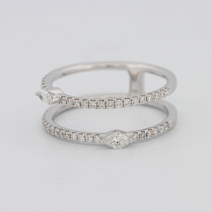 Twin Marquise Pave ring - ZIZOV DIAMONDS