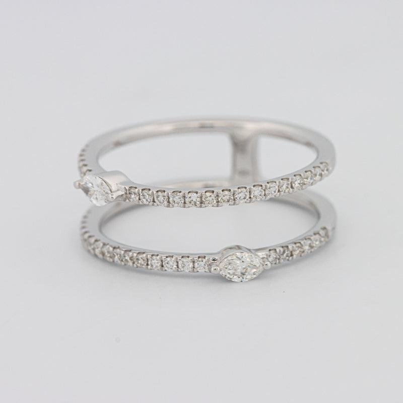 Twin Marquise Pave ring - ZIZOV DIAMONDS