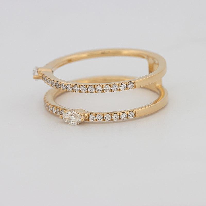 Twin Marquise Pave Ring - ZIZOV DIAMONDS