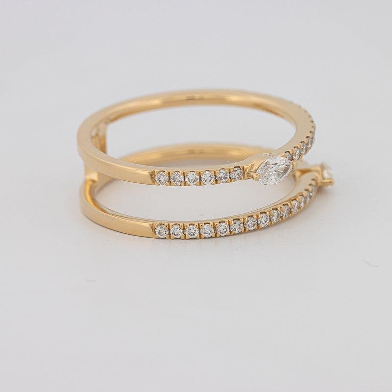 Twin Marquise Pave Ring - ZIZOV DIAMONDS