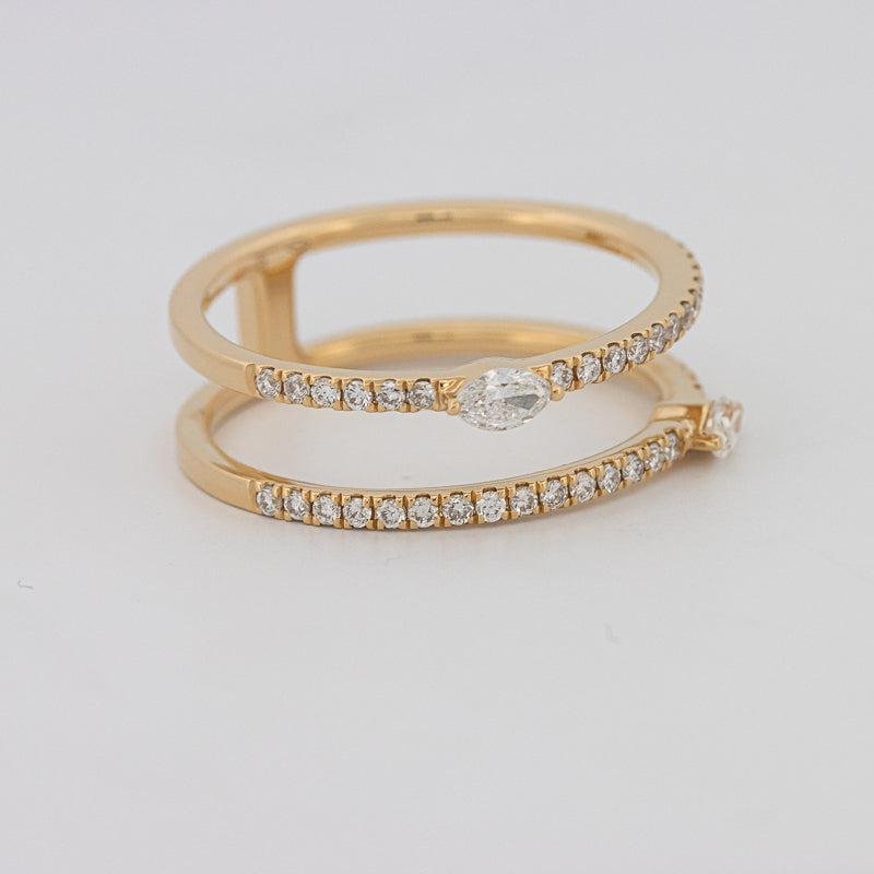 Twin Marquise Pave Ring - ZIZOV DIAMONDS