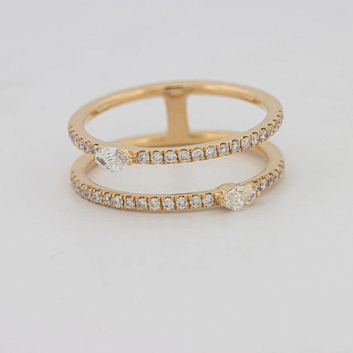 Twin Marquise Pave Ring - ZIZOV DIAMONDS