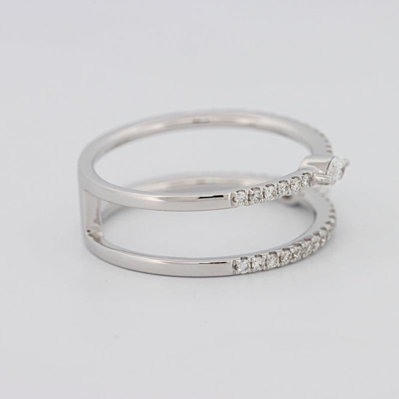 Twin Marquise Pave ring - ZIZOV DIAMONDS