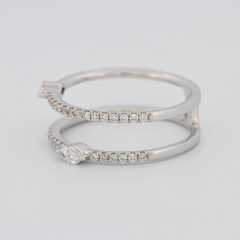 Twin Marquise Pave ring - ZIZOV DIAMONDS