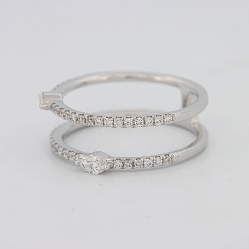 Twin Marquise Pave ring - ZIZOV DIAMONDS