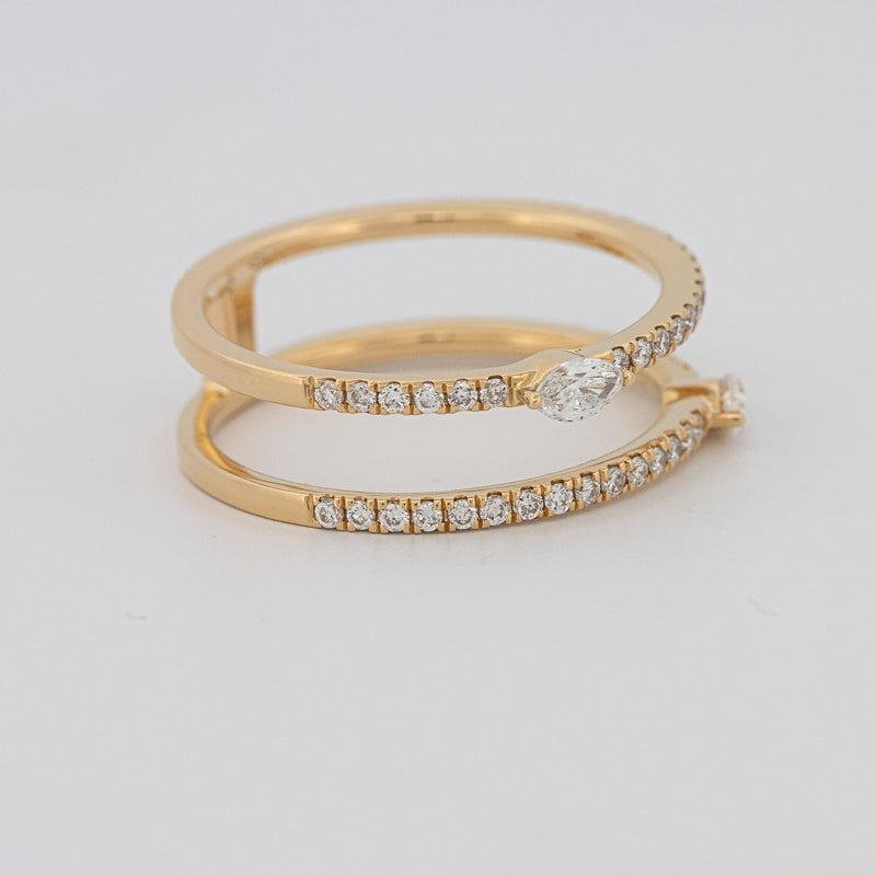 Twin Marquise Pave Ring - ZIZOV DIAMONDS