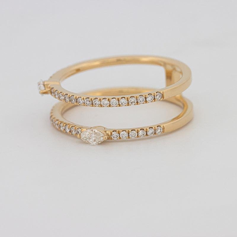Twin Marquise Pave Ring - ZIZOV DIAMONDS