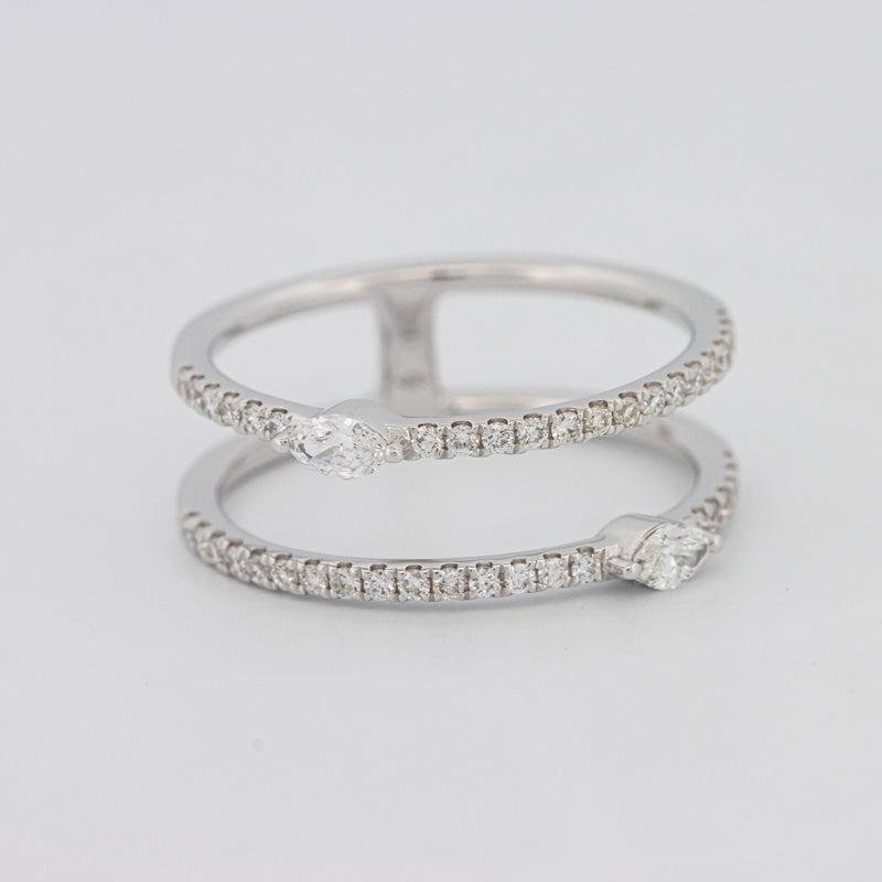 Twin Marquise Pave ring - ZIZOV DIAMONDS