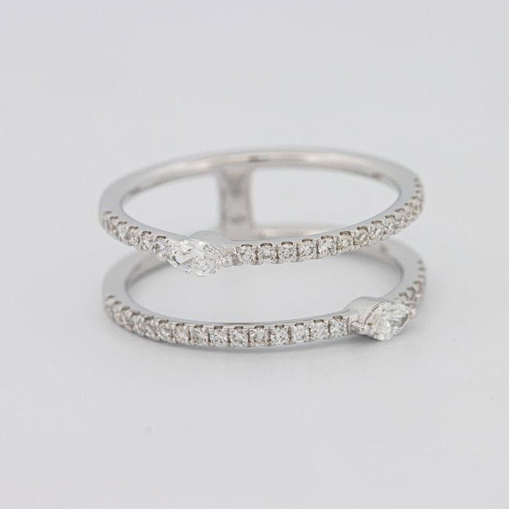 Twin Marquise Pave ring - ZIZOV DIAMONDS