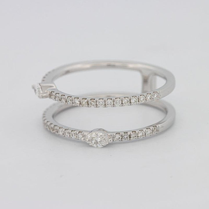 Twin Marquise Pave ring - ZIZOV DIAMONDS