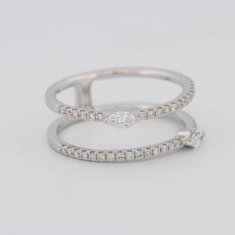 Twin Marquise Pave ring - ZIZOV DIAMONDS
