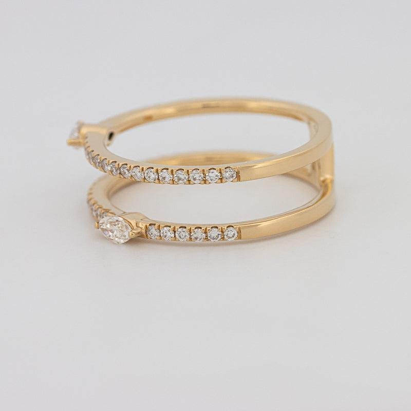 Twin Marquise Pave Ring - ZIZOV DIAMONDS