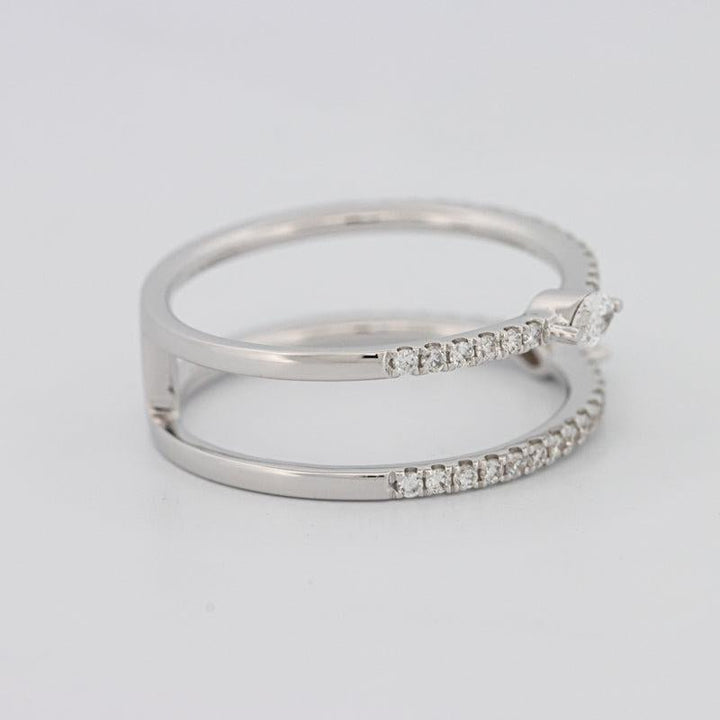 Twin Marquise Pave ring - ZIZOV DIAMONDS