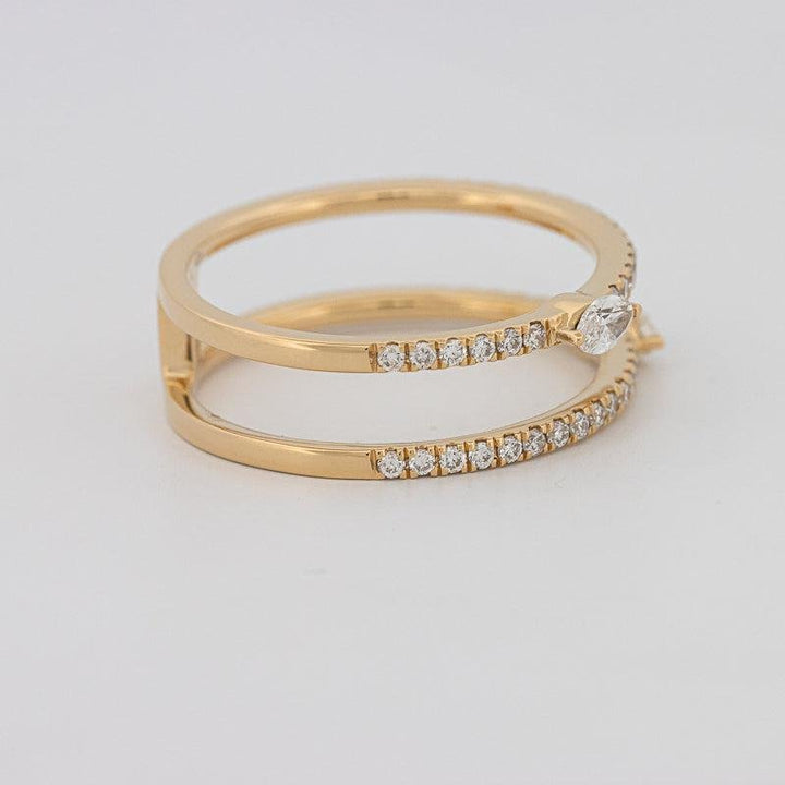 Twin Marquise Pave Ring - ZIZOV DIAMONDS