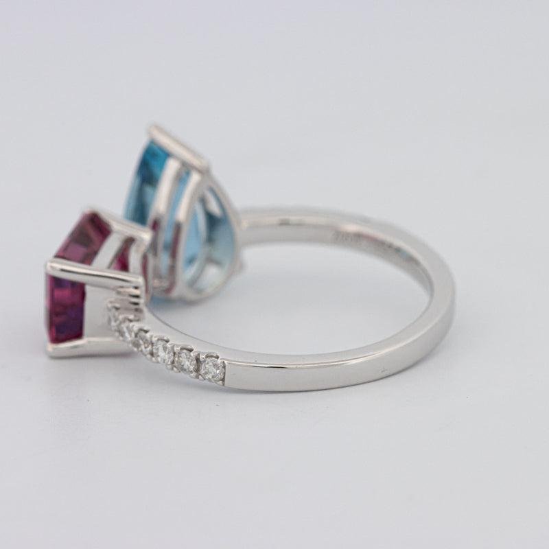 Twinny Gemstone Ring - ZIZOV DIAMONDS
