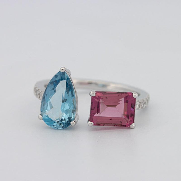 Twinny Gemstone Ring - ZIZOV DIAMONDS