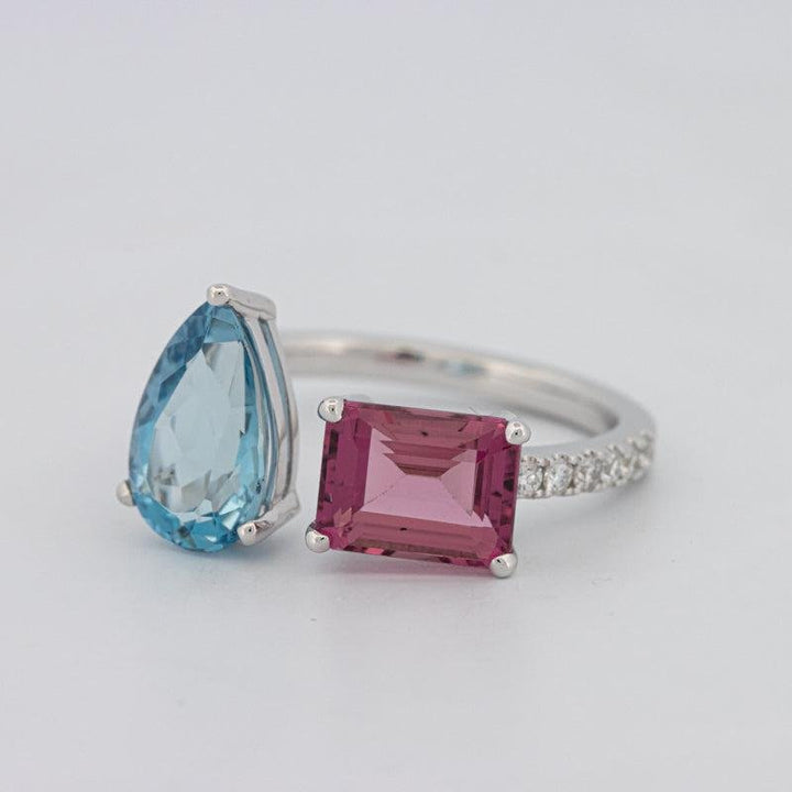 Twinny Gemstone Ring - ZIZOV DIAMONDS