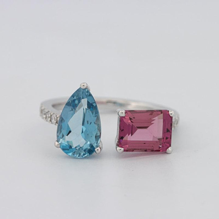 Twinny Gemstone Ring - ZIZOV DIAMONDS