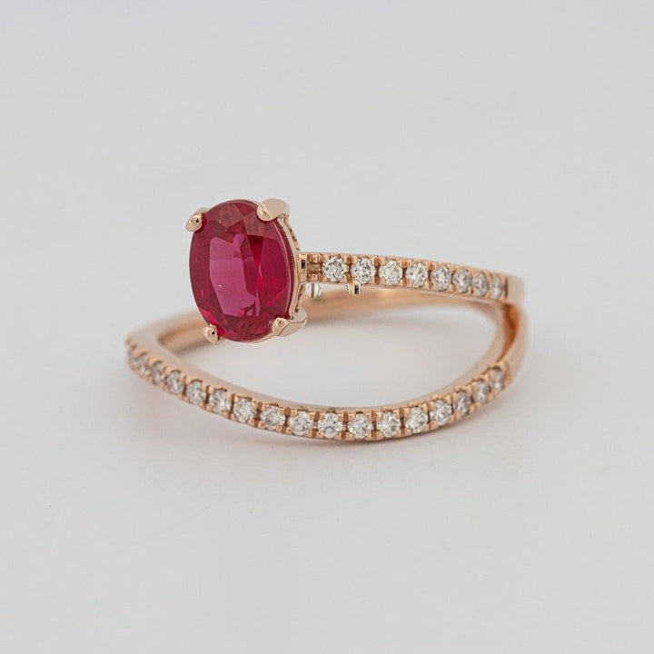TWISTED GEM RING (PINK SAPPHIRE) - ZIZOV DIAMONDS