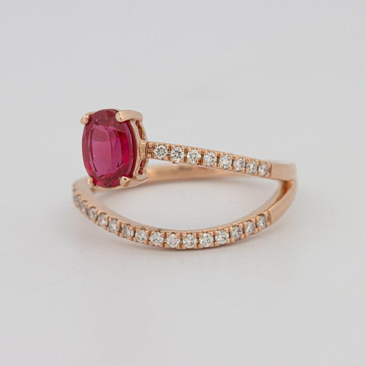 TWISTED GEM RING (PINK SAPPHIRE) - ZIZOV DIAMONDS