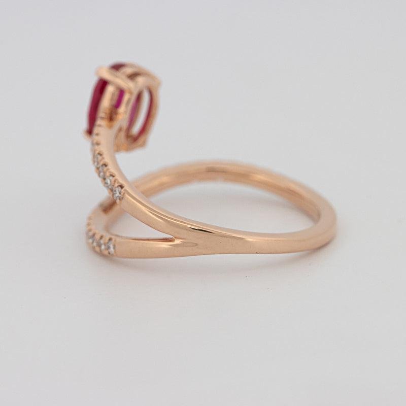 TWISTED GEM RING (PINK SAPPHIRE) - ZIZOV DIAMONDS