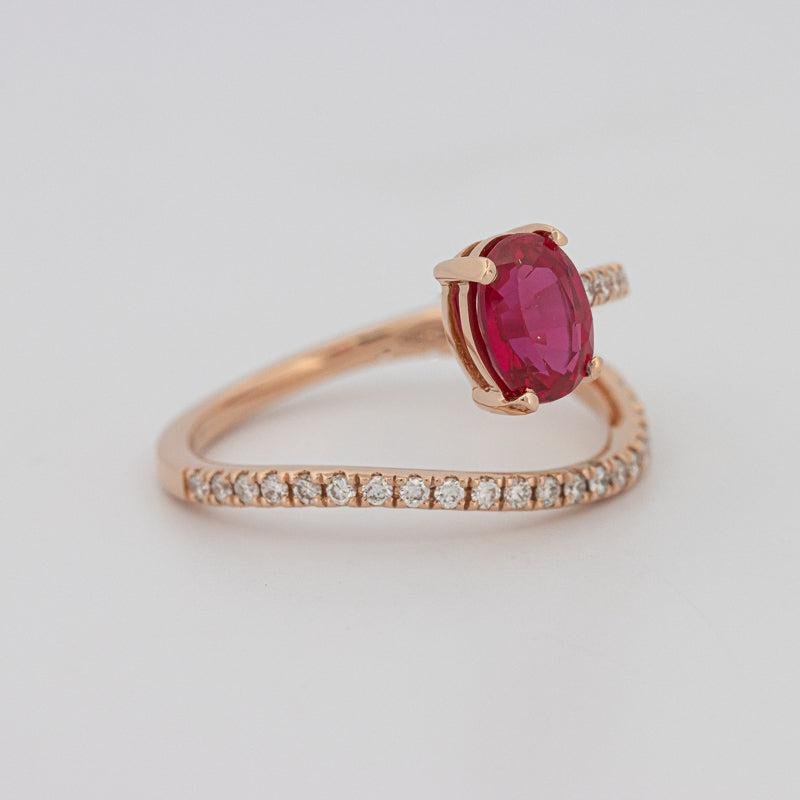 TWISTED GEM RING (PINK SAPPHIRE) - ZIZOV DIAMONDS