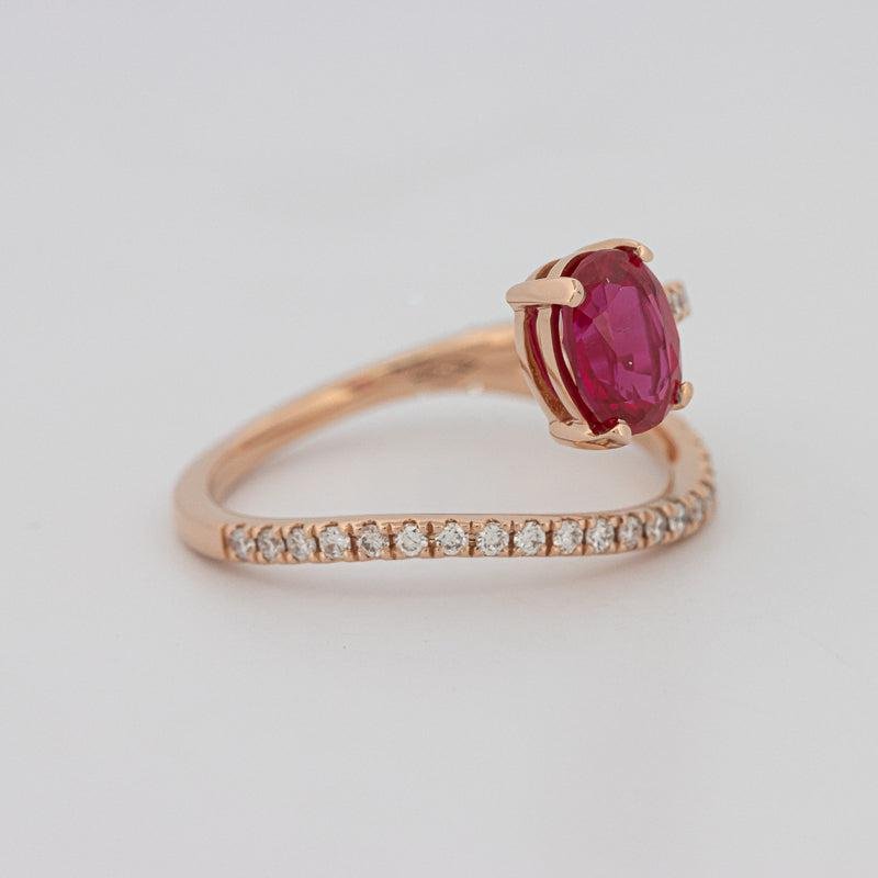 TWISTED GEM RING (PINK SAPPHIRE) - ZIZOV DIAMONDS