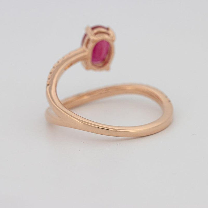 TWISTED GEM RING (PINK SAPPHIRE) - ZIZOV DIAMONDS