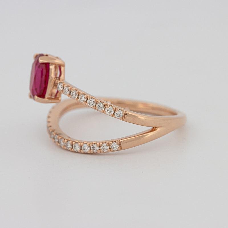 TWISTED GEM RING (PINK SAPPHIRE) - ZIZOV DIAMONDS