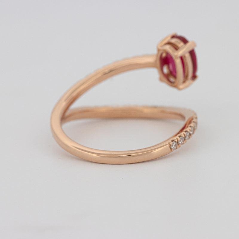 TWISTED GEM RING (PINK SAPPHIRE) - ZIZOV DIAMONDS