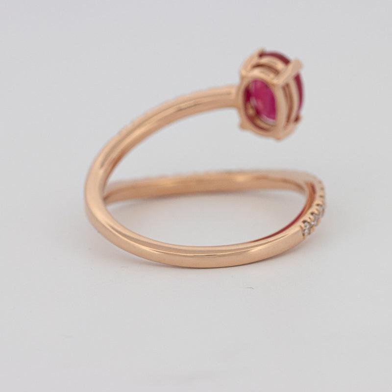 TWISTED GEM RING (PINK SAPPHIRE) - ZIZOV DIAMONDS