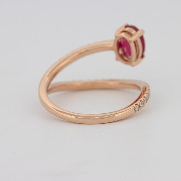 TWISTED GEM RING (PINK SAPPHIRE) - ZIZOV DIAMONDS