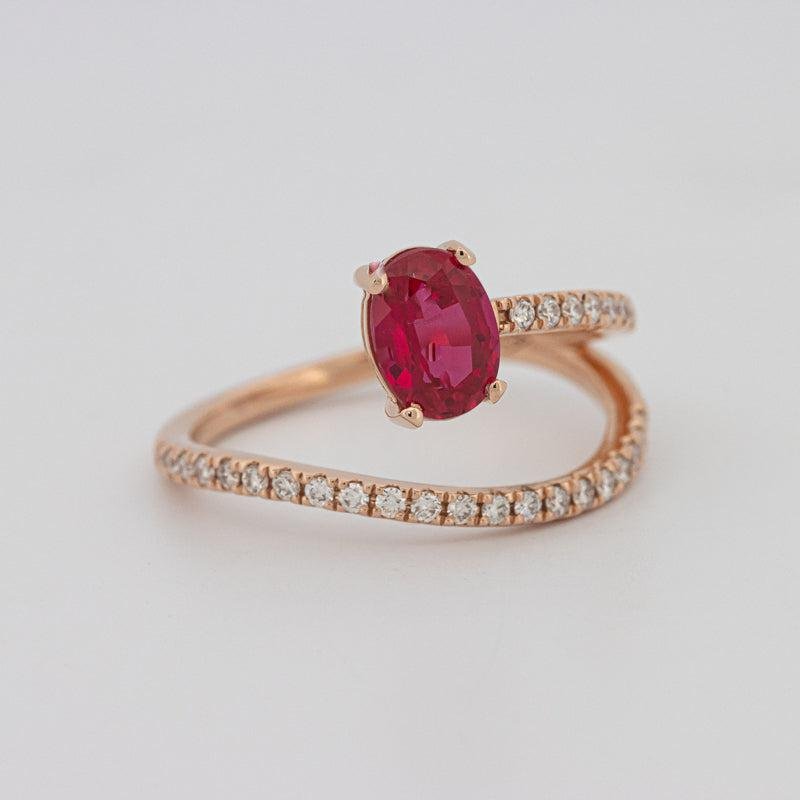 TWISTED GEM RING (PINK SAPPHIRE) - ZIZOV DIAMONDS