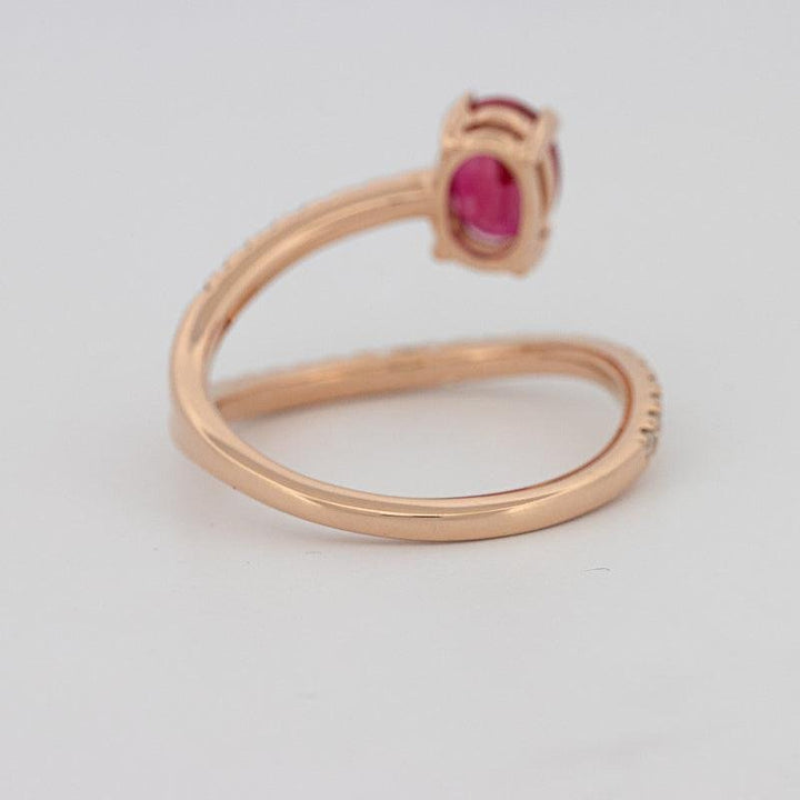 TWISTED GEM RING (PINK SAPPHIRE) - ZIZOV DIAMONDS