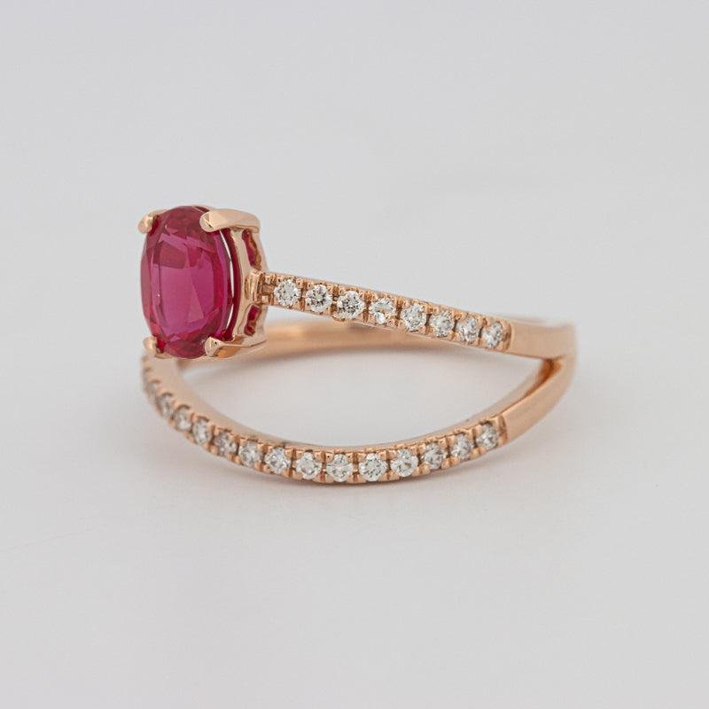 TWISTED GEM RING (PINK SAPPHIRE) - ZIZOV DIAMONDS
