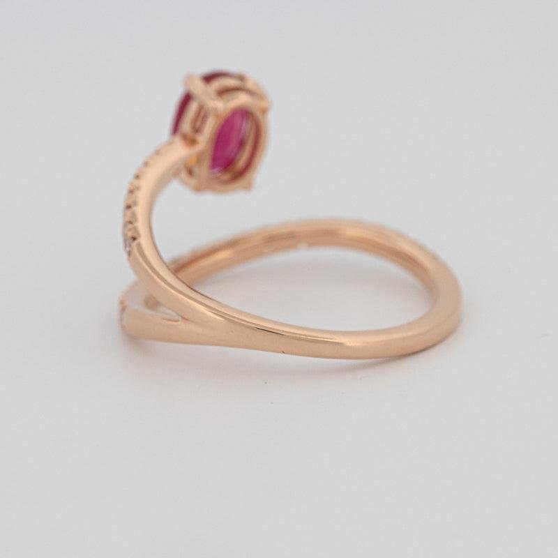 TWISTED GEM RING (PINK SAPPHIRE) - ZIZOV DIAMONDS