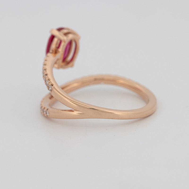 TWISTED GEM RING (PINK SAPPHIRE) - ZIZOV DIAMONDS
