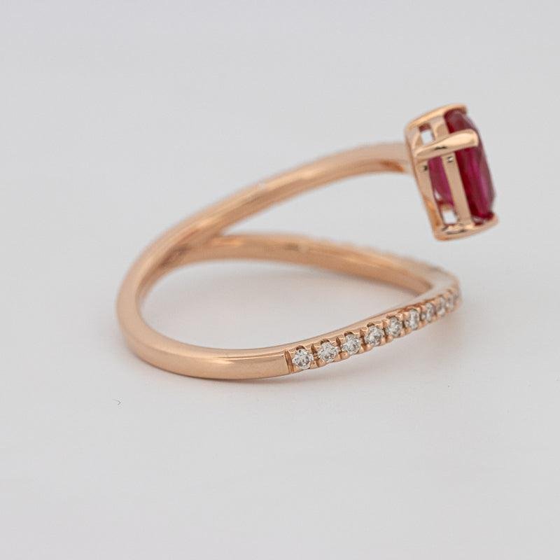 TWISTED GEM RING (PINK SAPPHIRE) - ZIZOV DIAMONDS