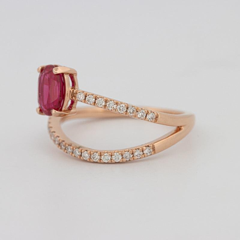 TWISTED GEM RING (PINK SAPPHIRE) - ZIZOV DIAMONDS